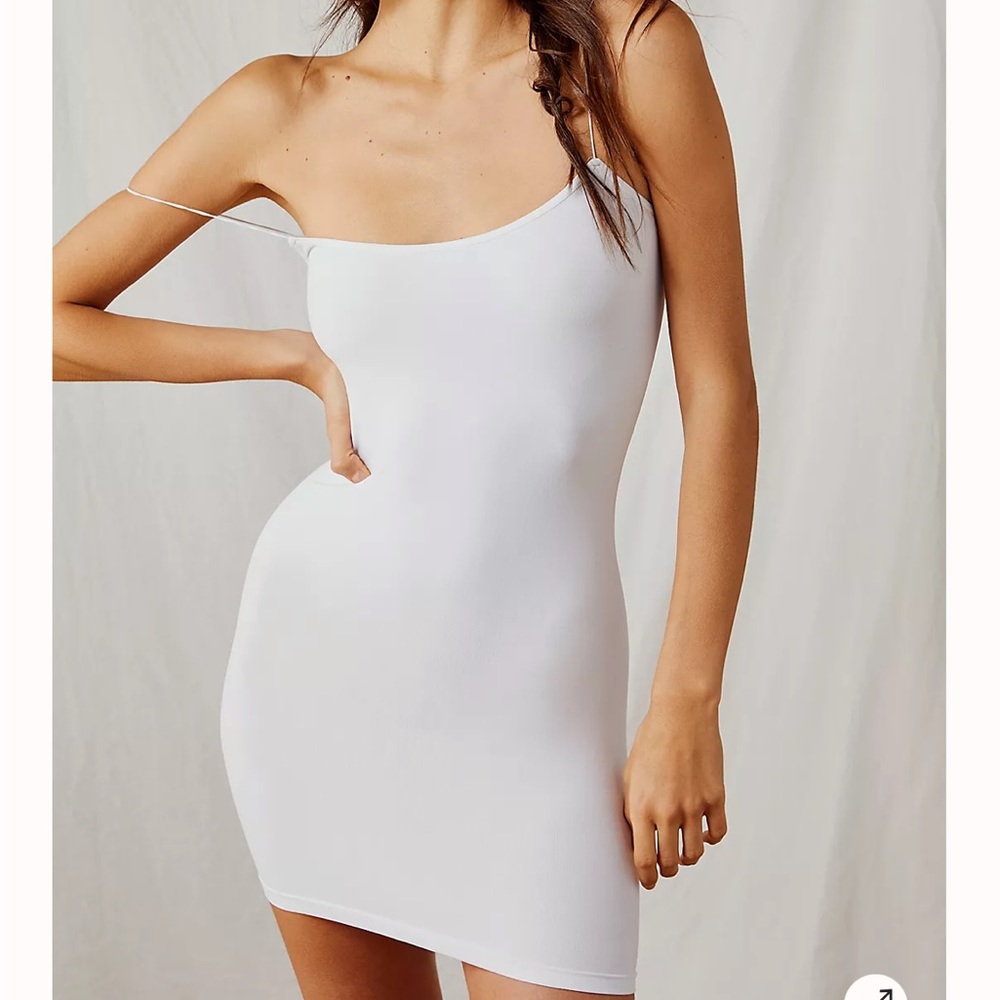 Free People Skinny Strap Slip Dress Nude Color